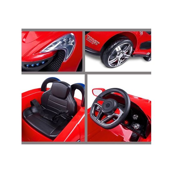 Elektrické autíčko Toyz Aero - 2 motory a rýchlosti červené