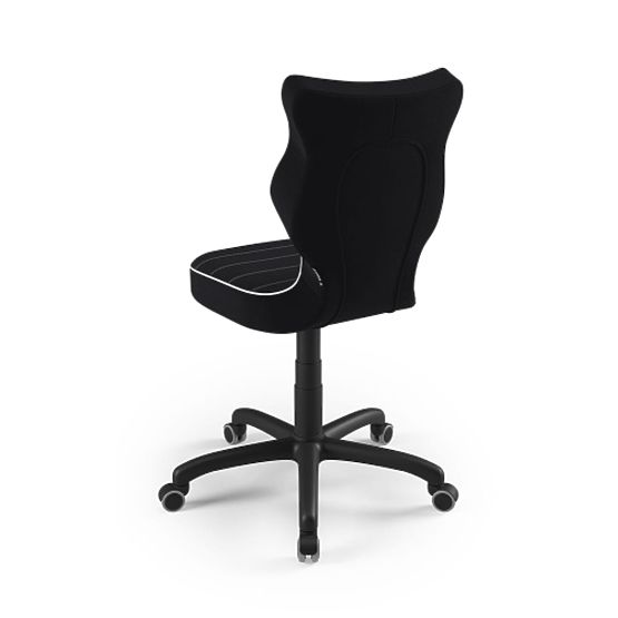 Ergonomická stolička k písaciemu stolu upravená na výšku 146-176,5 cm - čierna