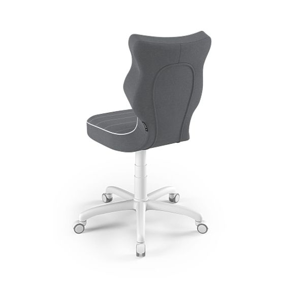 Ergonomická stolička k písaciemu stolu upravená na výšku 146-176,5 cm - tmavosivá