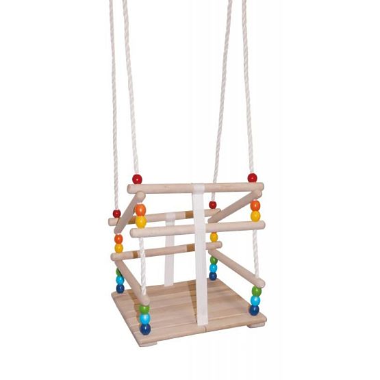 Farebná drevená hojdačka do 30 kg