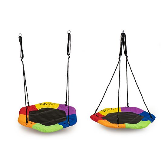 Farebná hojdačka čapí hniezdo