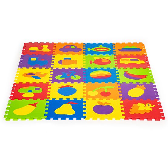 Farebná vzdelávacie podložka - penové puzzle