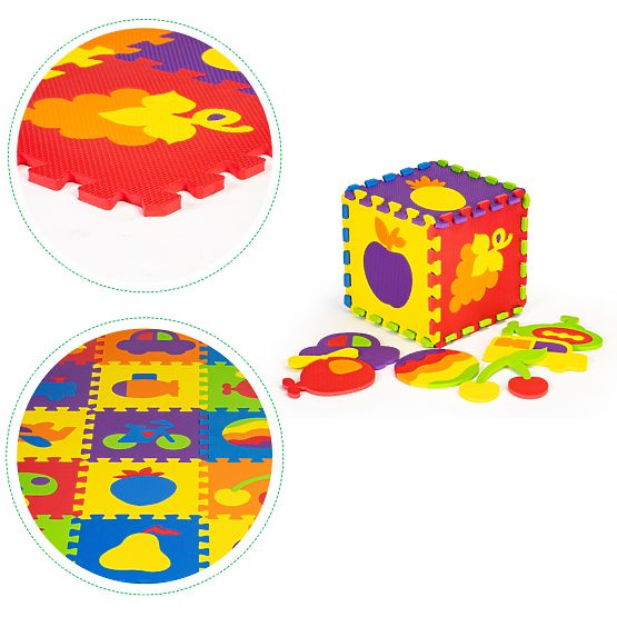Farebná vzdelávacie podložka - penové puzzle
