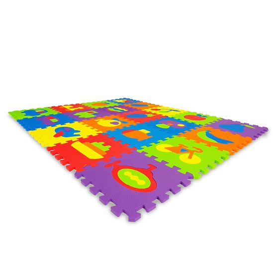 Farebná vzdelávacie podložka - penové puzzle