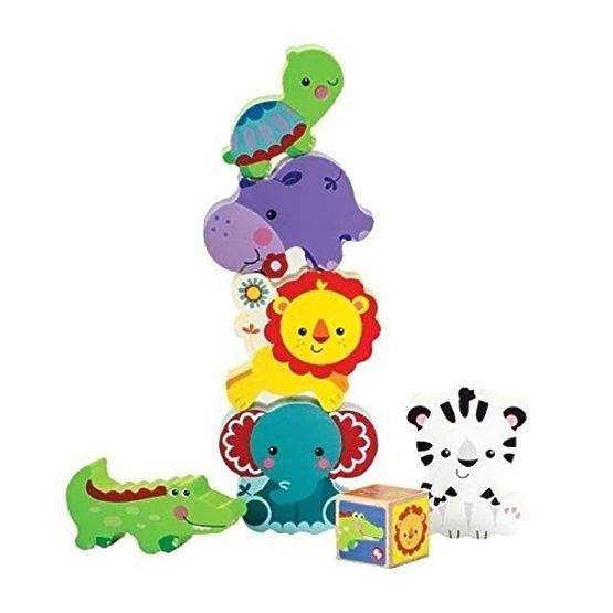 Fisher Price - drevená veža zo zvieratiek 