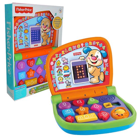 Fisher Price Dvojjazyčný svietiaci notebook