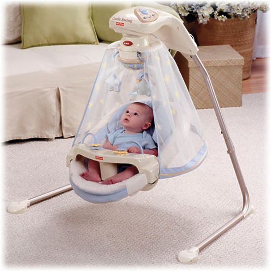 Fisher Price Hojdačka s Baldachýnom Starlight Papasan