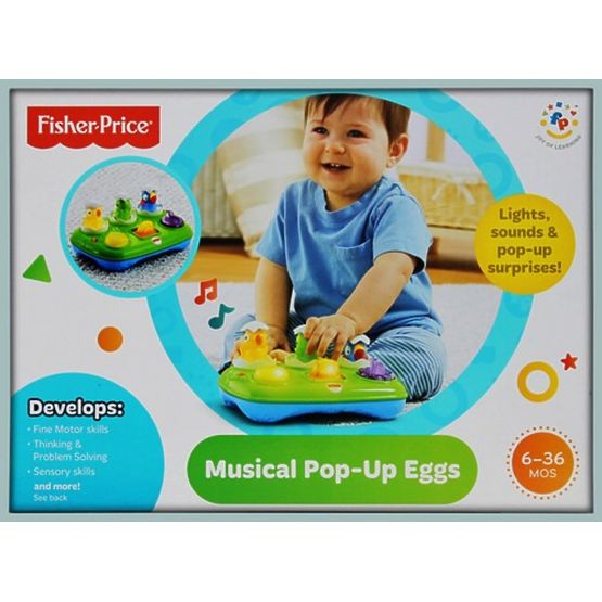 Fisher Price - hudobné vyskakujúce vajíčka