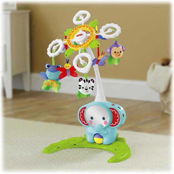 Fisher Price - kolotoč do postieľky s podstavcom
