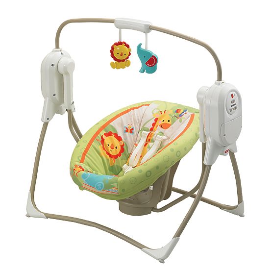 Fisher Price mini kolíska a hojdačka