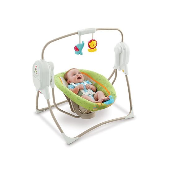 Fisher Price mini kolíska a hojdačka
