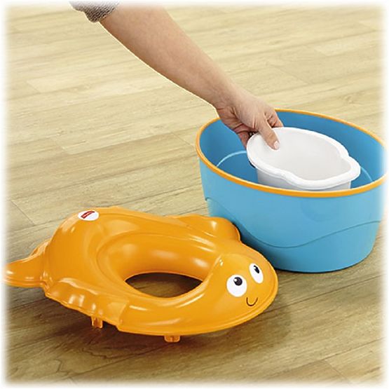 Fisher Price nočník - oranžová žabka