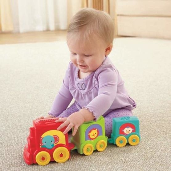 Fisher Price skladačka s vagónikmi