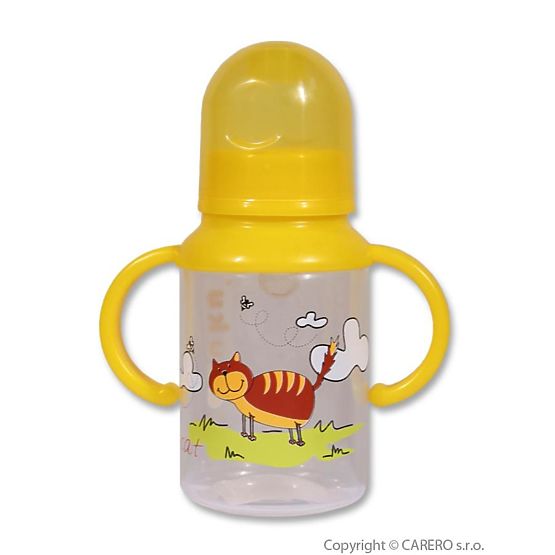Fľaša s obrázkom Akuku 125 ml Žltá