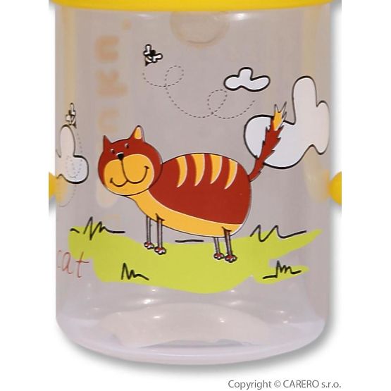 Fľaša s obrázkom Akuku 125 ml Žltá