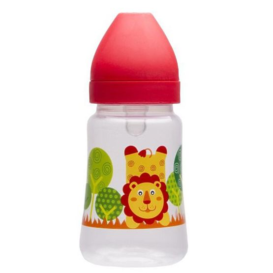 Fľaša so širokým hrdlom Akuku 250 ml červená