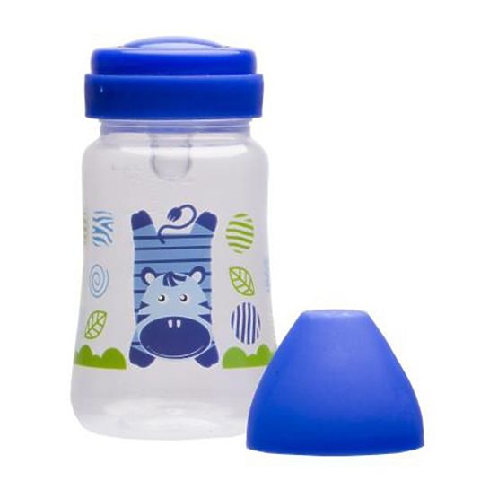 Fľaša so širokým hrdlom Akuku 250 ml modrá