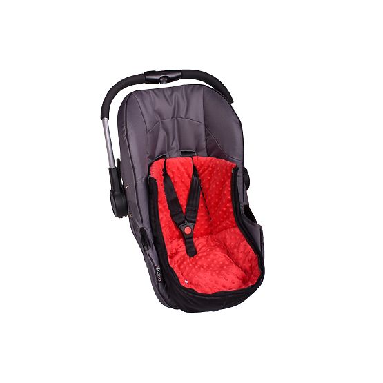 Fusak do autosedačky minky - biely