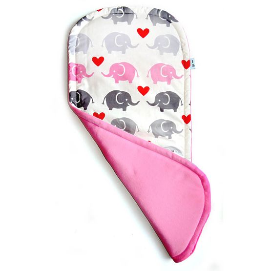 Gadeo podložka do hlbokého kočíka JUMBO pink