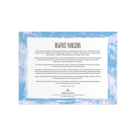 Galison Puzzle Michael Storrings Panské sídla v Newportu 1000 dielikov