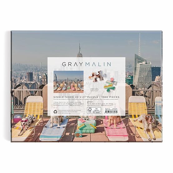 Galison Puzzle Psy v New Yorku Gray Malin 1000 dielikov