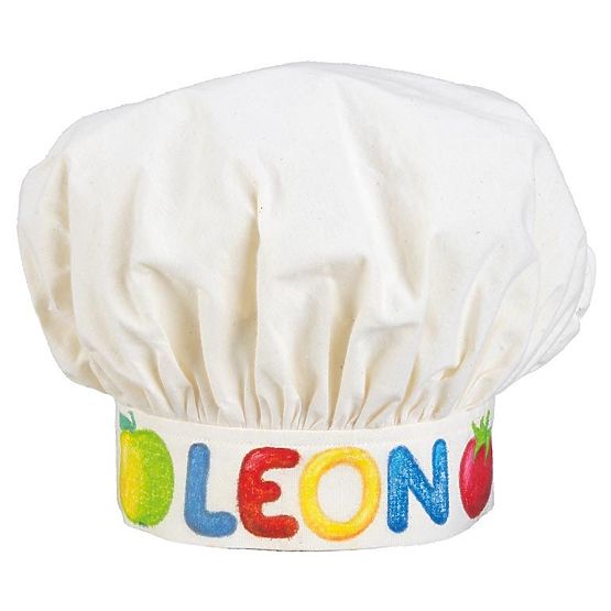 GOKI Bavlnená kuchárska čiapka - na pomaľovanie