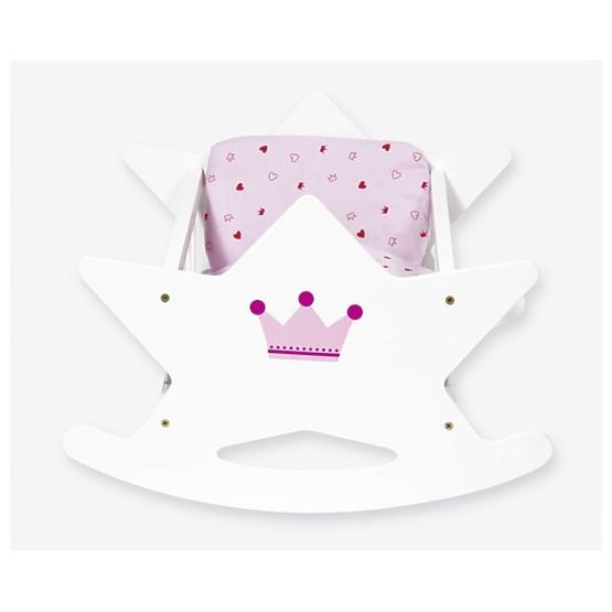 Goki drevená kolíska pre bábiky s perinkami