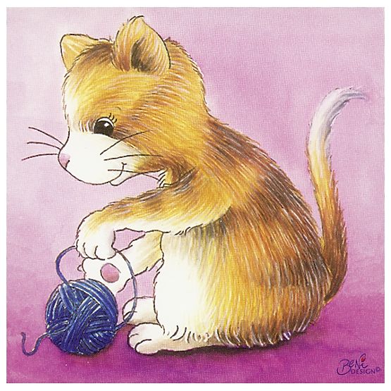 Goki Drevené kocky Mláďatá 4 ks