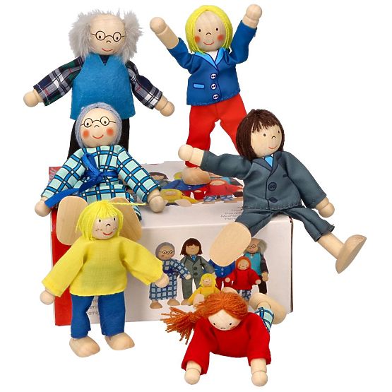 GOKI Rodinka - drevené bábiky do domčeka