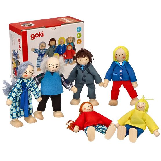GOKI Rodinka - drevené bábiky do domčeka