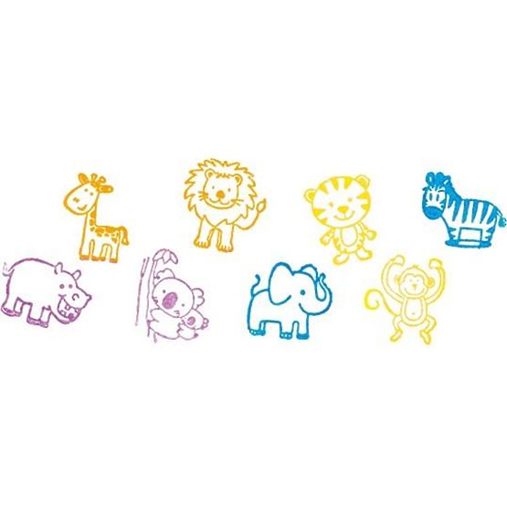 Goki sada drevených pečiatok s atramentom - 8 ks