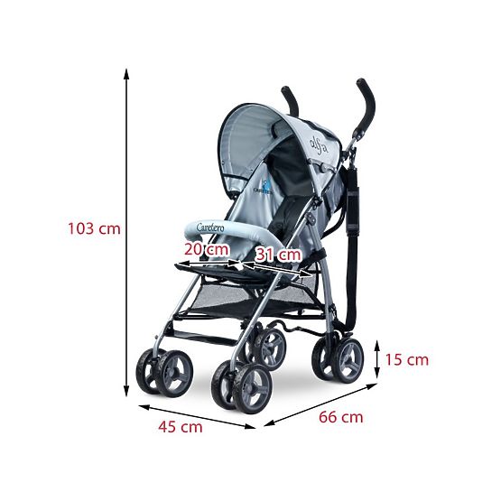 Golfový kočík CARETERO Alfa black 2016 Čierna