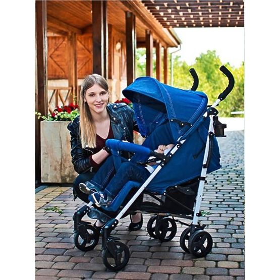 Golfový kočík CARETERO Jeans brown 2017 Hnedá