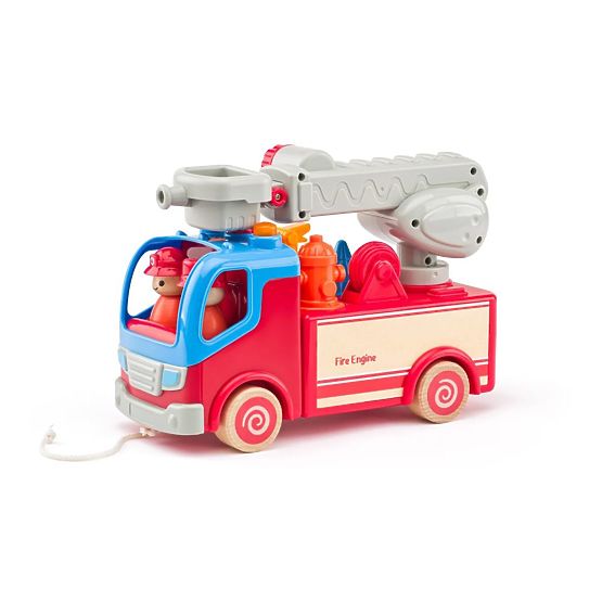 Hasičské auto s otočným rebríkom s plošinou Woody