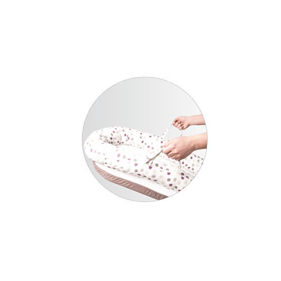 Hniezdočko Dots DeLUX 90x50 cm