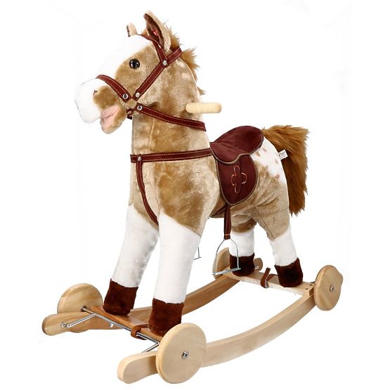 Hojdací kôň Mustang s kolieskami