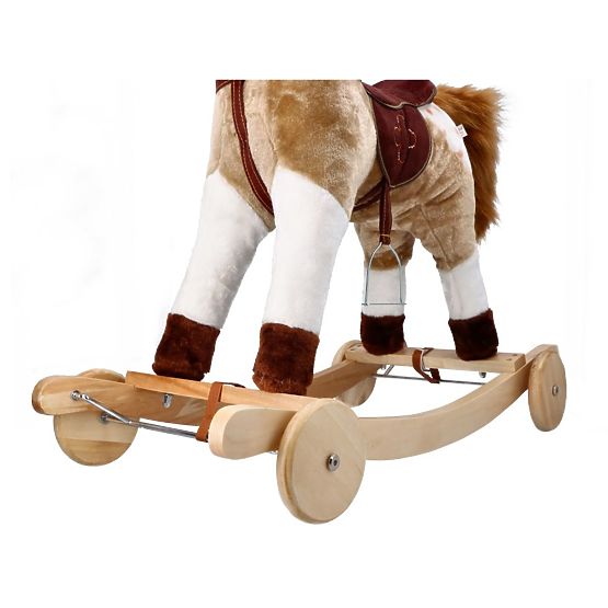Hojdací kôň Mustang s kolieskami
