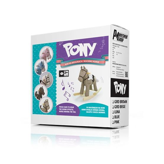 Hojdací koník Milly Mally Pony fialový Fialová