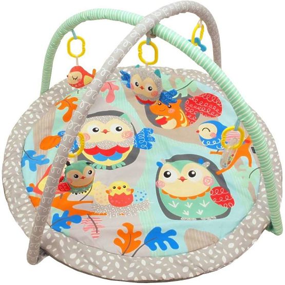 Hracia deka Baby Mix sovičky Tyrkysová