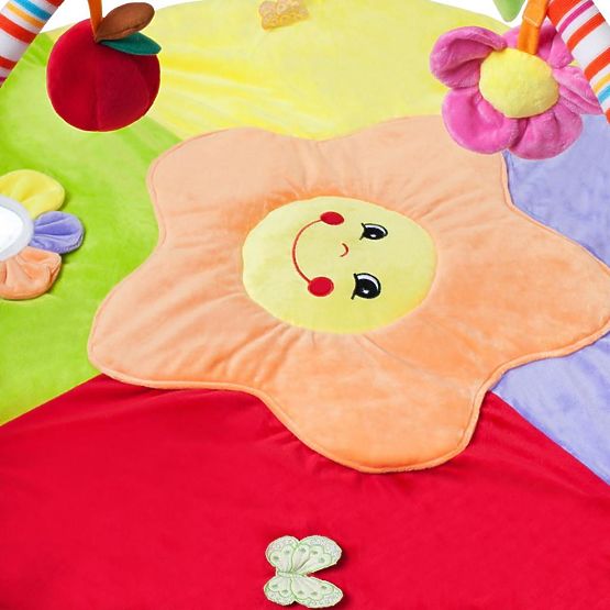 Hracia deka PlayTo stonožka s hračkou Multicolor