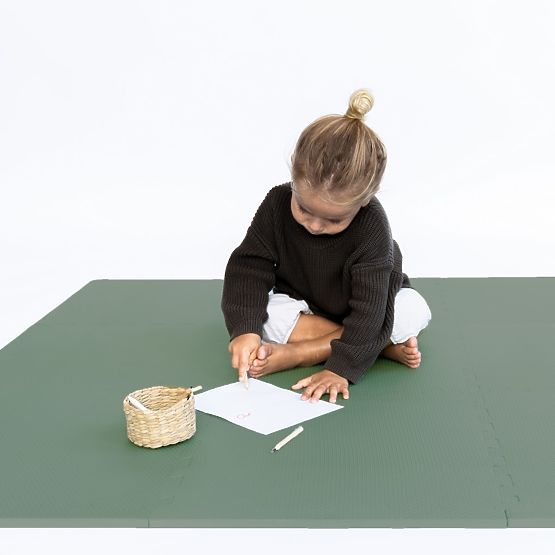 Hracia podložka TODDLEKIND 130 x 130 cm - Moss