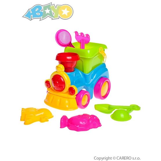 Hračky na piesok Bayo vláčik 8 ks Podľa obrázku