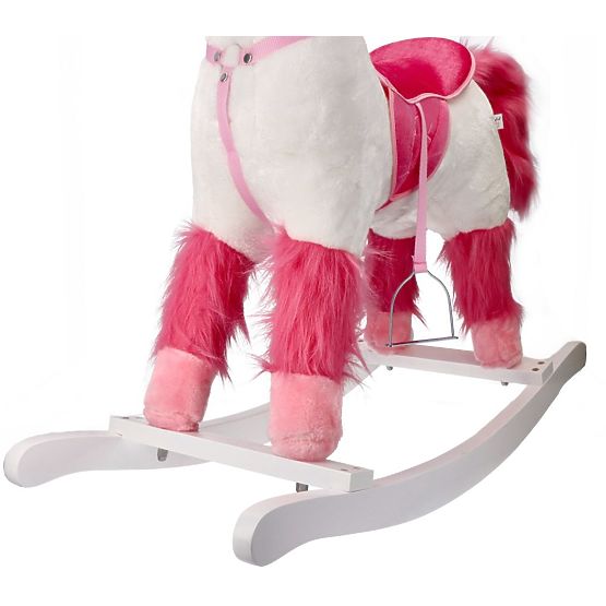 Interaktívny hojdací kôň biely jednorožec