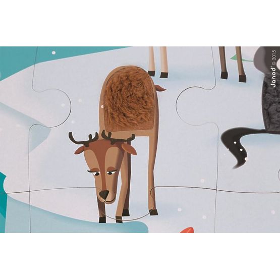 Janod Dotykové puzzle Život na ľade 20 ks