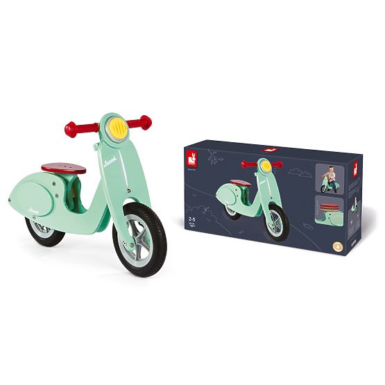 Janod Drevené odrážadlo Vespa mint