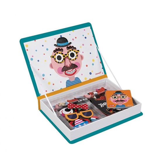 Janod Magnetibook Zábavné tváre chlapci