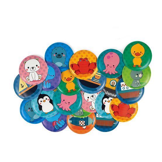 Janod Obrázkové pexeso do vane 24 ks