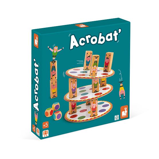 Janod Spoločenská hra pre deti Akrobat