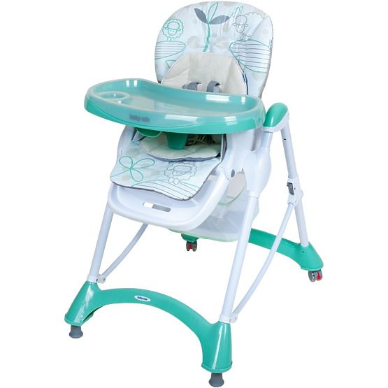 Jedálenská stolička Baby Mix mint Zelená