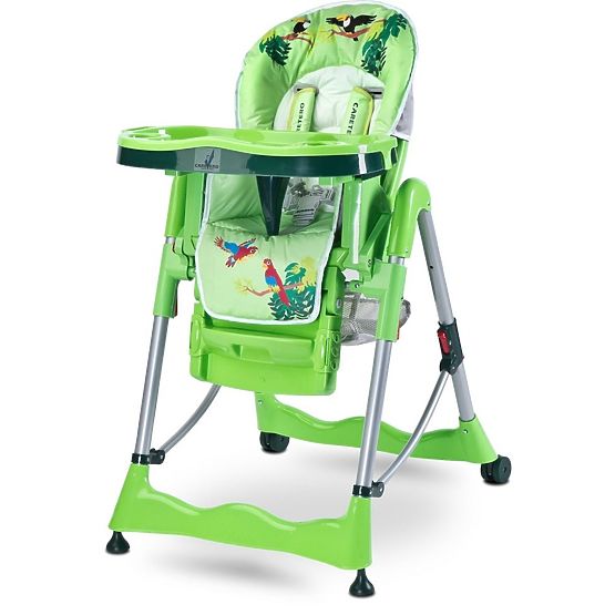 Jedálenská stolička CARETERO Magnus Fun green Zelená